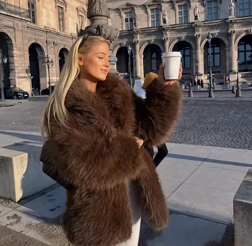 Amelia Fluffy Fur Jacket