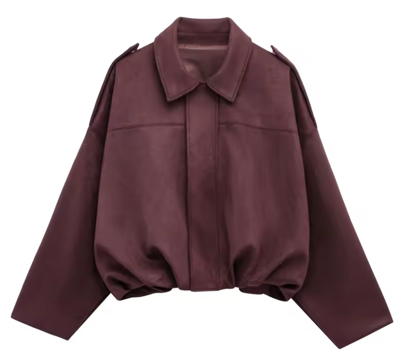 Leila Oversized Suede Jacket