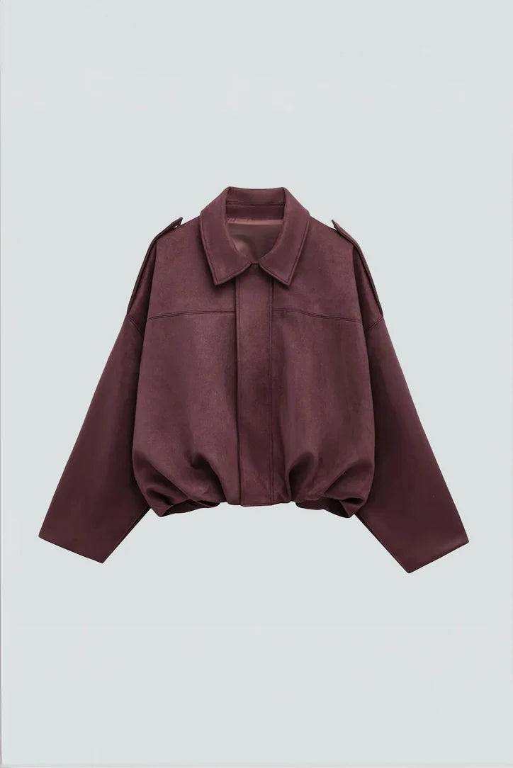 Leila Oversized Suede Jacket