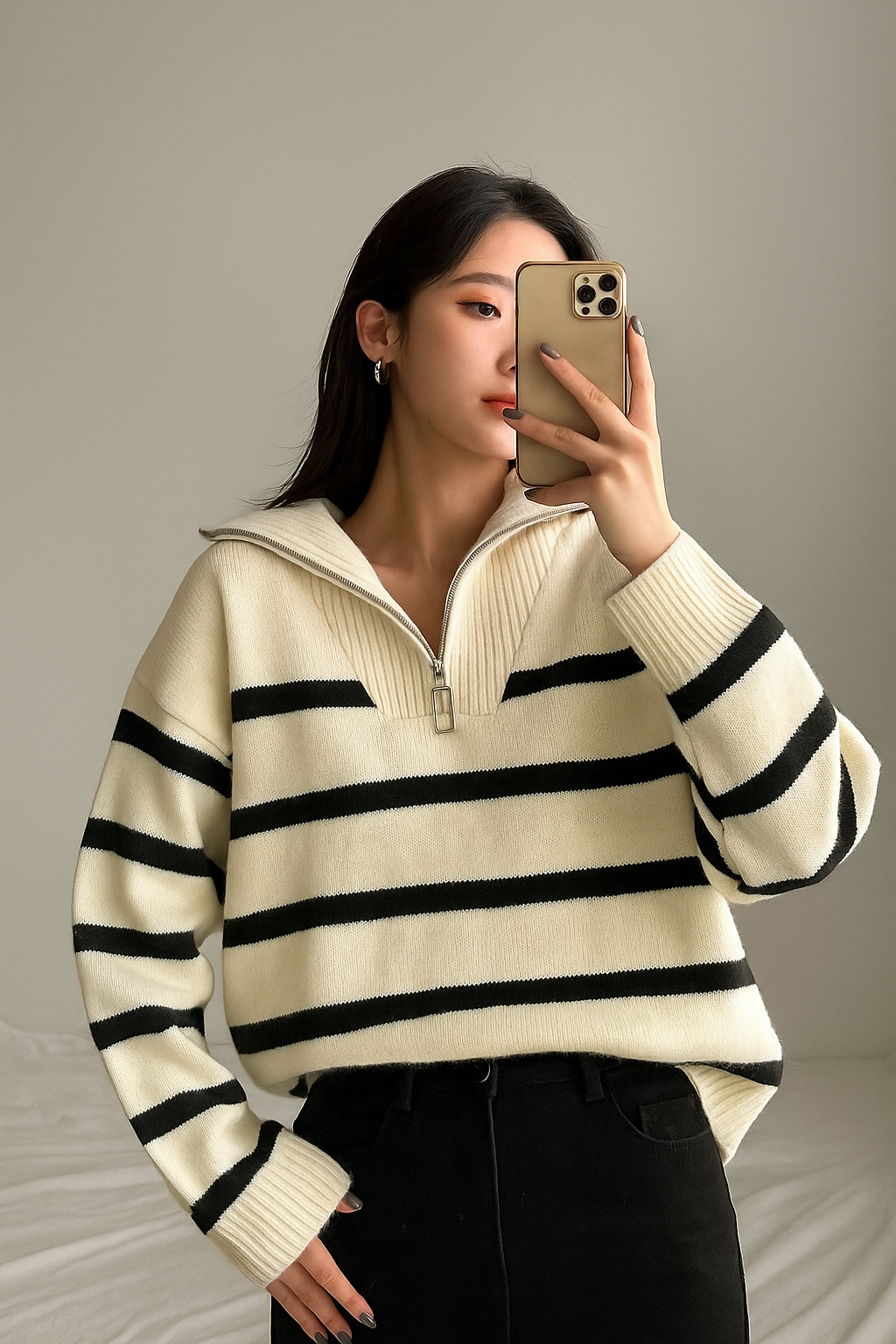 <p>Eloise Cosy Striped Sweater</p>