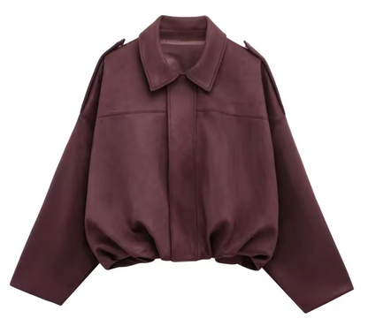 Leila Oversized Suede Jacket