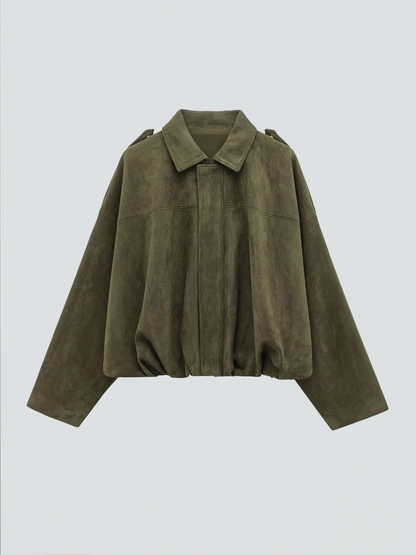 Leila Oversized Suede Jacket